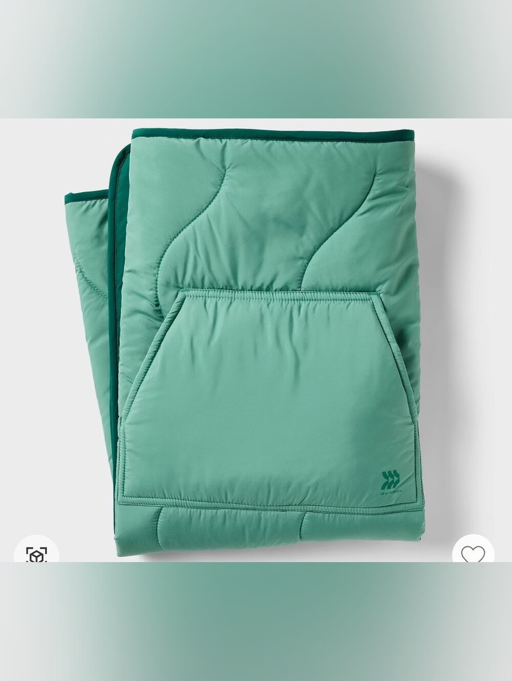 42x37 Sidelines Lap Outdoor Blanket All In Motion Green
